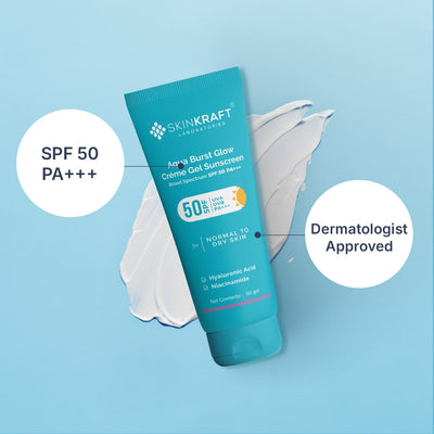 Aqua Burst Glow Créme Gel Sunscreen SPF 50 PA+++ For All Skin Types