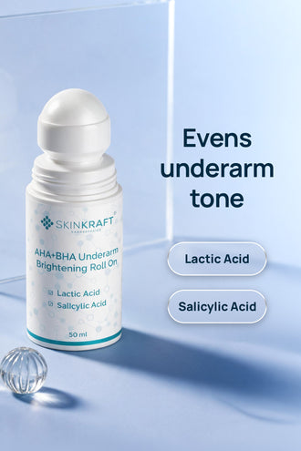AHA+BHA Underarm Brightening Roll-On With Lactic Acid & Salicylic Acid