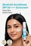 AcneShield Sunscreen SPF 50 PA++++ With 4% Niacinamide & 1% Salicylic Acid