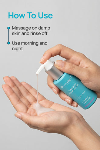 AcneShield Facial Cleanser With 0.1% Aloe Vera & 0.1% Willow Bark