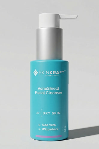 AcneShield Facial Cleanser With 0.1% Aloe Vera & 0.1% Willow Bark