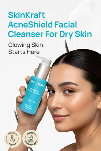 AcneShield Facial Cleanser With 0.1% Aloe Vera & 0.1% Willow Bark