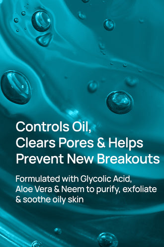 AcneShield Facial Cleanser With 0.1% Glycolic Acid & 0.1% Neem