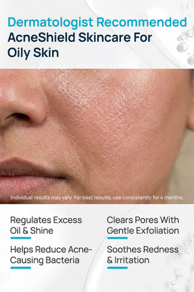 AcneShield Oily Skin Regimen With Cleanser & Moisturizer
