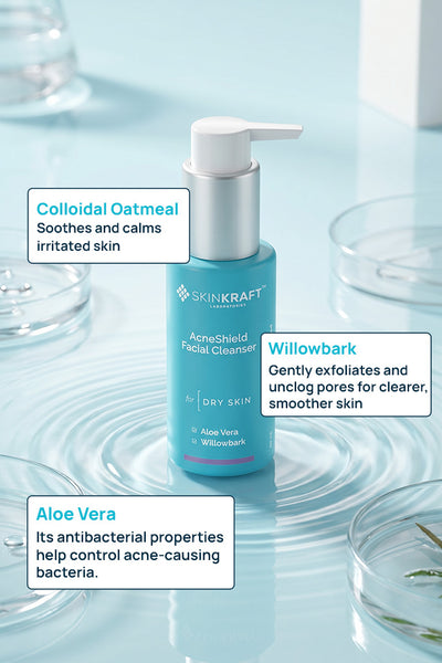 AcneShield Dry Skin Regimen With Cleanser & Moisturizer