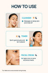 AcneShield Soothing Regimen With Toner, Cleanser & Acne Cream
