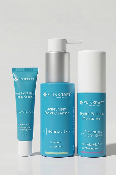 Acne Exfoliating Regimen With Serum, Cleanser & Moisturizer