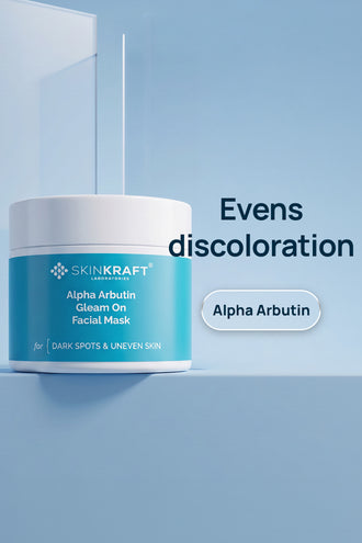 Alpha Arbutin Gleam On Facial Mask With 0.5% Alpha Arbutin & 0.5% Vitamin E