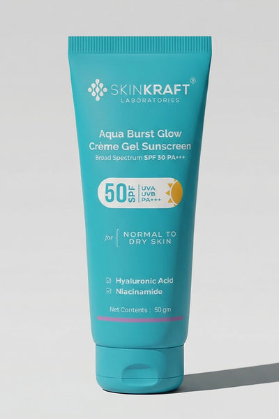 Aqua Burst Glow Créme Gel Sunscreen SPF 50 PA+++ For All Skin Types