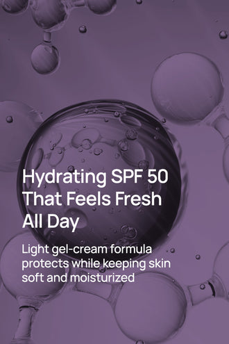 Aqua Burst Glow Crème Gel Sunscreen SPF 50 PA+++ With 0.1% Hyaluronic Acid & 0.5% Niacinamide