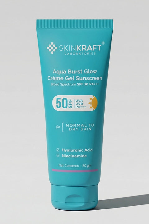Aqua Burst Glow Créme Gel Sunscreen SPF 50 PA+++ For All Skin Types