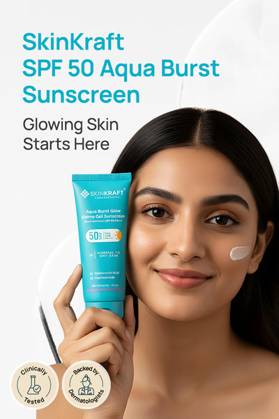 Aqua Burst Glow Créme Gel Sunscreen SPF 50 PA+++ For All Skin Types