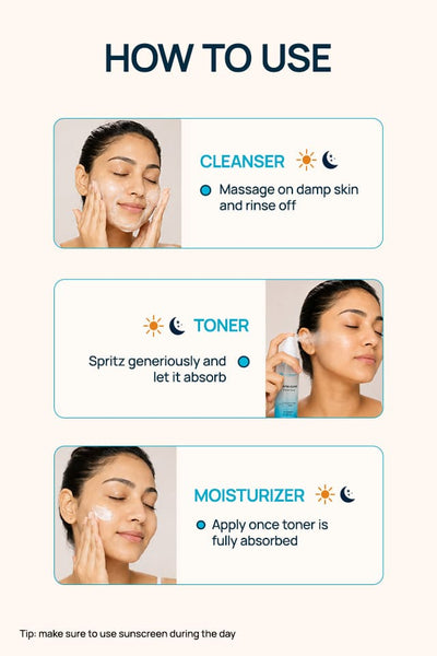 BrightSide Soothing Regimen With Toner, Cleanser & Moisturizing Serum