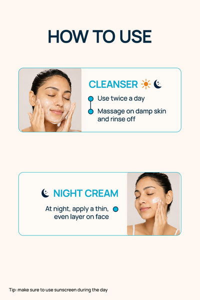 Brightside Night Regimen With Night Cream & Cleanser