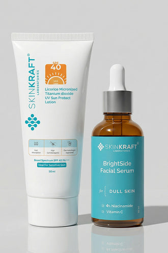 Glow Protection Combo With 5% Niacinamide and Titanium Dioxide For Sensitive Skin