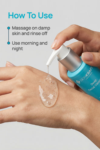 Deep Facial Cleanser With 0.1% Aloe Vera & 4% Niacinamide