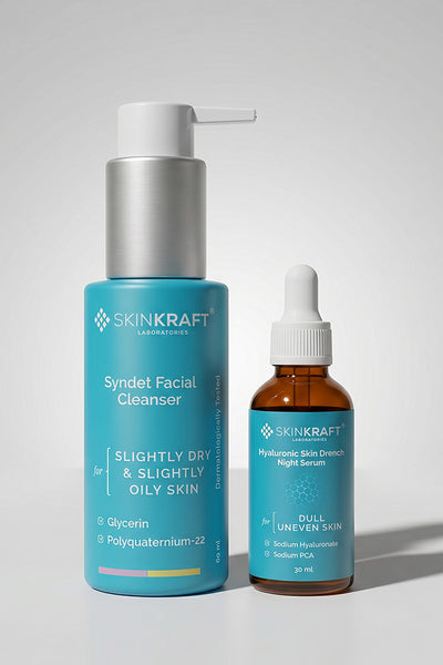 Hyaluronic Skin Drench Night Regimen With Serum & Cleanser