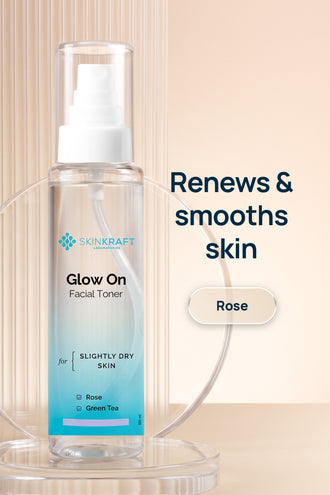 Glow On Facial Toner With 0.1% Rose & 0.1% Green Tea