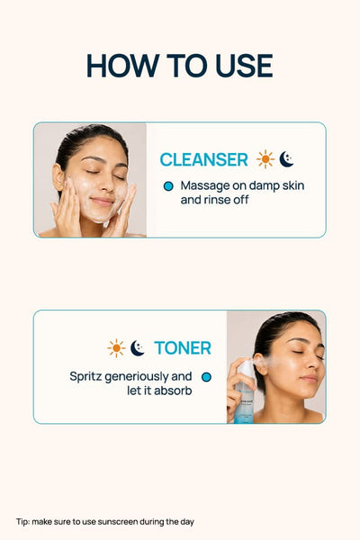 Glow On Regimen With Toner & Cleanser