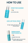 Acne-Limit Regimen With Treatment Cream, Cleanser & Moisturizer