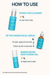 Re-Texturizing Regimen With Serum, Cleanser & Moisturizer