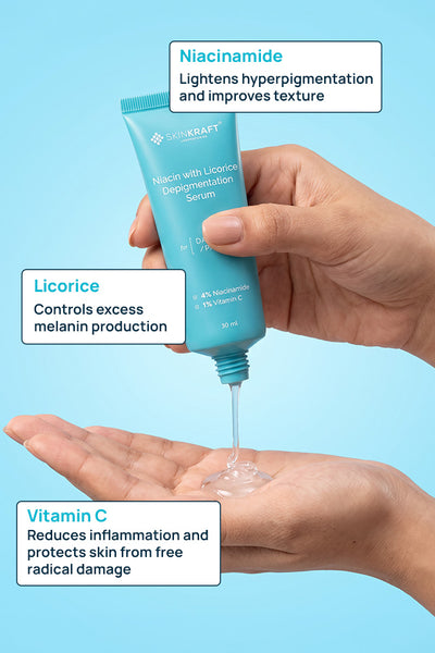 Niacin With Licorice Depigmentation Serum With 4% Niacinamide & 1% Vitamin C