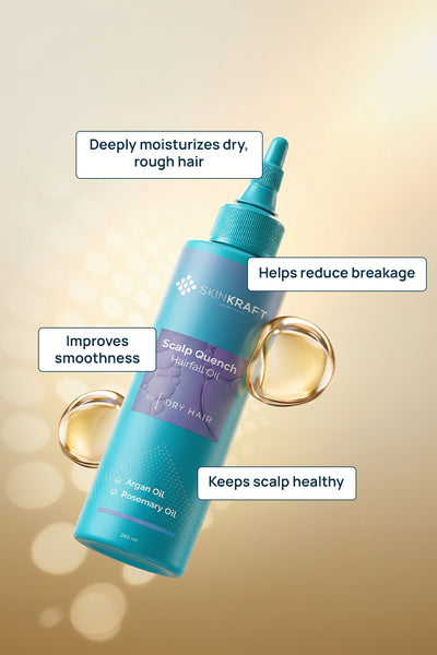Scalp Quench Hairfall Oil With 0.5% Jojoba & 1% Almond