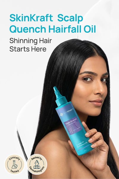 Scalp Quench Hairfall Oil With 0.5% Jojoba & 1% Almond