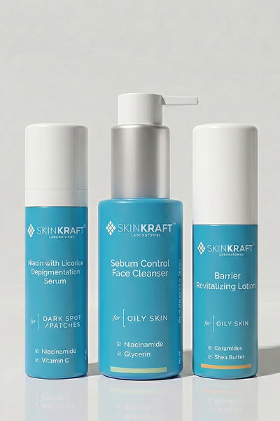 Depigmentation Regimen With Serum. Cleanser & Moisturizer