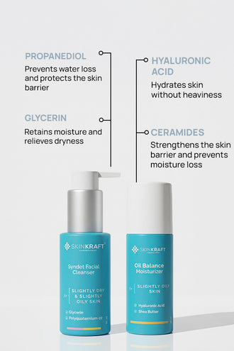 Clarifying Barrier Combo With 0.02% Hyaluronic Acid and 15% Glycerin For Oily Skin