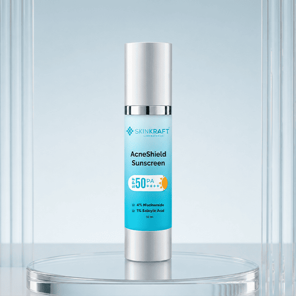 AcneShield Sunscreen SPF 50 PA++++ With 4% Niacinamide & 1% Salicylic Acid