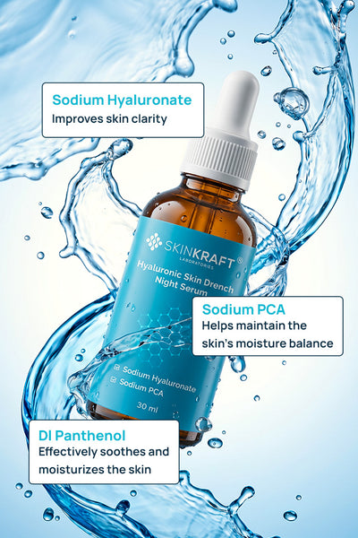 Hyaluronic Skin Drench Night Regimen With Serum & Cleanser