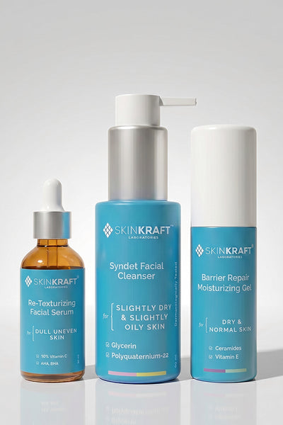 Re-Texturizing Regimen With Serum, Cleanser & Moisturizer