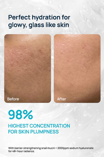 Advanced 98% Snail Mucin Hydrating Regimen With Serum, Cleanser & Sunscreen