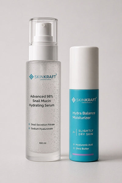 Advanced 98% Snail Mucin Hydrating Regimen With Serum & Cleanser