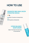 Advanced 98% Snail Mucin Hydrating Regimen With Serum & Cleanser