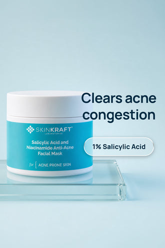 Salicylic Acid And Niacinamide Anti-Acne Face Mask With 1% Salicylic Acid & 2% Niacinamide