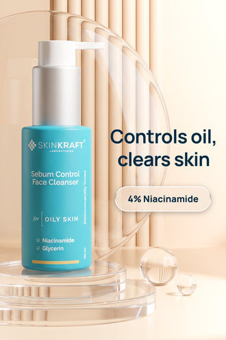 Sebum Control Face Cleanser With 4% Niacinamide & 10% Glycerin