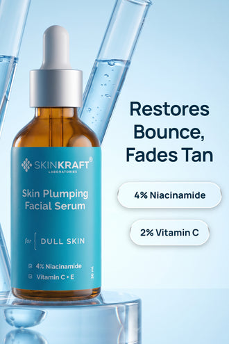 Skin Plumping Facial Serum With 4% Niacinamide & 2% Vitamin C