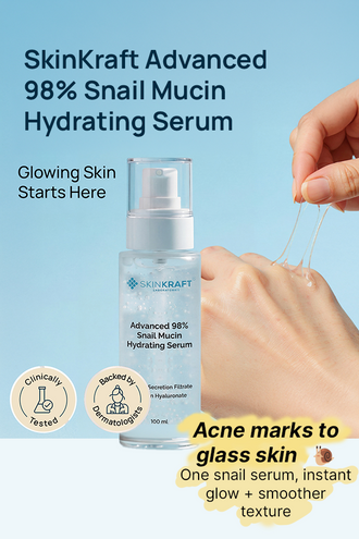 Advanced 98% Snail Mucin Hydrating Serum With 2% Snail Secretion Filtrate & 0.2% Sodium Hyaluronate