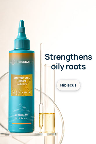 Strengthen & Restore Hairfall Oil With 1% Hibiscus & 0.2% Ylang Ylang