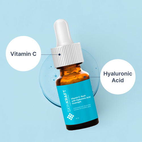 Buy Vitamin C Rush With Hyaluronic Acid Overnight Serum SkinKraft