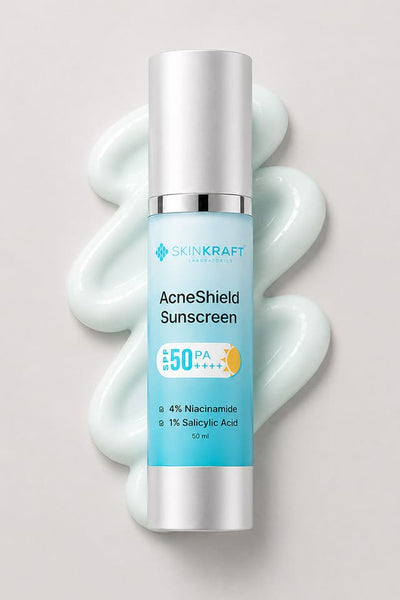 AcneShield Sunscreen SPF 50 PA++++ With 4% Niacinamide & 1% Salicylic Acid