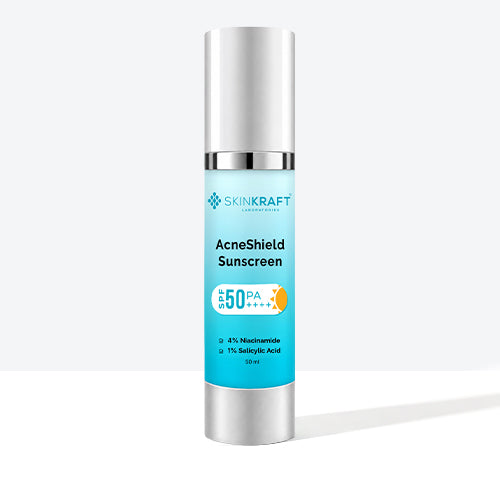 AcneShield Sunscreen SPF 50 PA++++ With 4% Niacinamide & 1% Salicylic Acid
