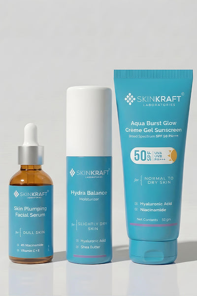 Skin Plumping Regimen With Serum, Moisturizer & Sunscreen