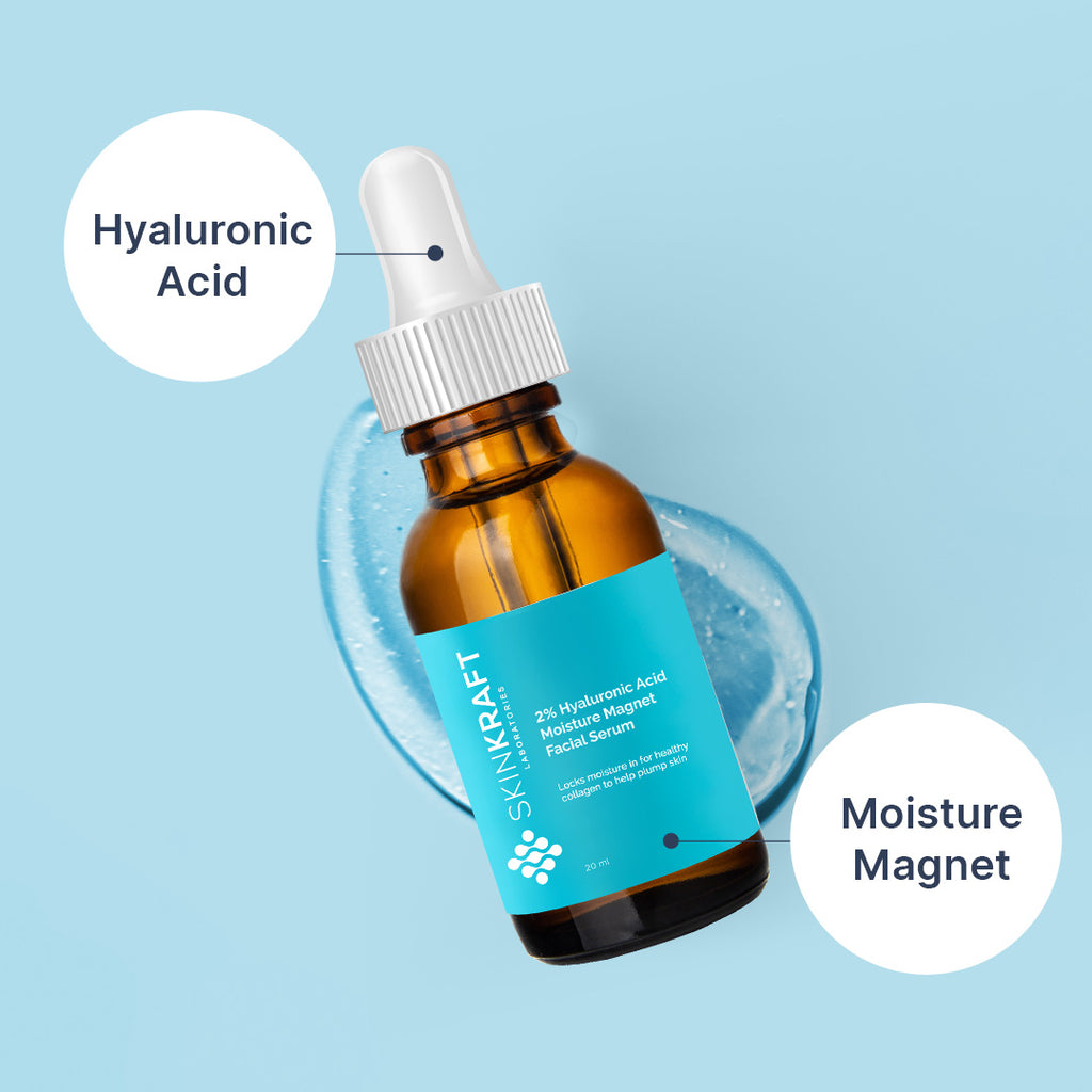 Buy Hyaluronic Acid Moisture Magnet Facial Serum - SkinKraft