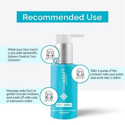 Sebum Control Face Cleanser For Men