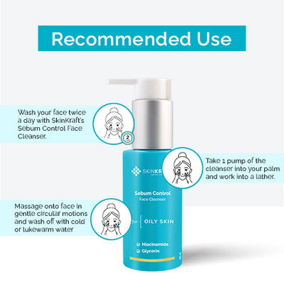 Buy Top Rated Sebum Control Face Cleanser Online - SkinKraft